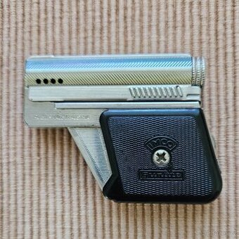 STAROŽITNÝ BENZÍNOVÝ ZAPALOVAČ - PISTOLKA