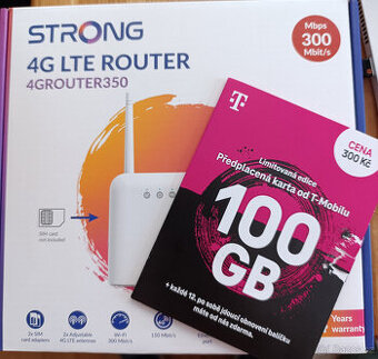 Strong 4G LTE WiFi router + T-Mobile 100GB SIM