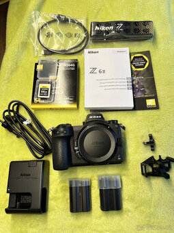 Tělo Nikon Z6 II, jako nové, bez známek opotřebení, 650 sním
