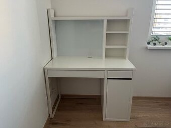 Psací stůl s nástavcem Ikea.  REZERVACE - 1