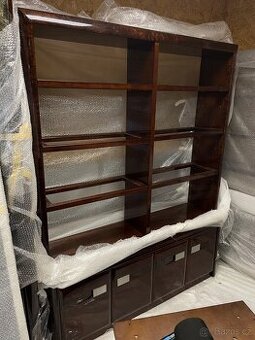 Art Deco vitrína/knihovna 2ks