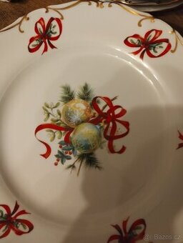 Vánoční jídelní servis Bohemia porcelán