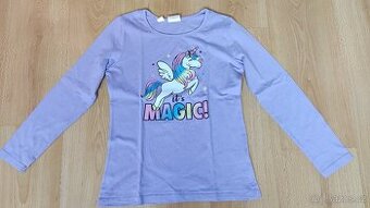 Dívčí 2x  tríčka dlouhý rukáv 140