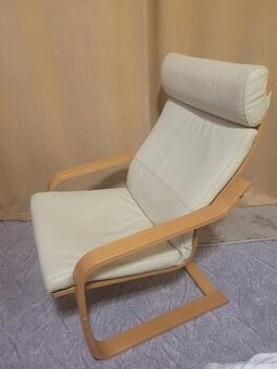 Kožené křeslo IKEA POANG - pravá kůže