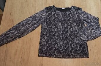 Dívčí tričko (halenka) s dlouhým rukávem, vel. 8-10 let