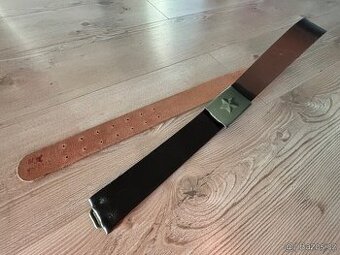 Vojenský opasek, řemen ČSLA kožený, originál vz.60 nový