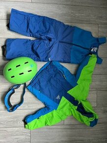 Zimní oblečení pro dítě + helma a brýle, rukavice