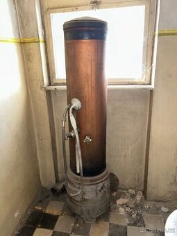 Starožitný lázeňský válec – měděný designový kousek