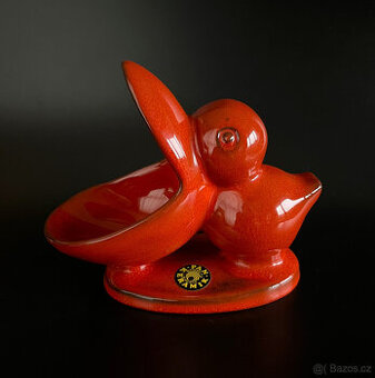 Goebel Keramická miska, plastika Pelikán 16x18x8 cm