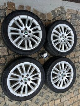 4x alu disky 5x112 R17, letní pneu