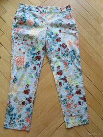 Dámské květované kalhoty ke kotníkům zn. Orsay