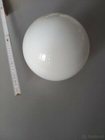 sklo kulaté závitové pro svítidlo - bílé, matné - 1