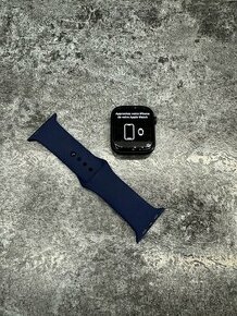Apple Watch 8 45mm Midnight Celluar + modrý pásek