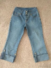 Nové dámské 3/4 jeans šortky - č. 38