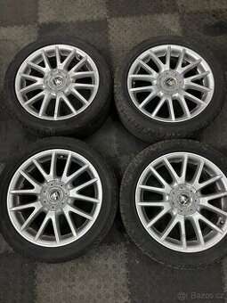 Prodám alu kola 5x112 r17 s pneumatikami Dunlop