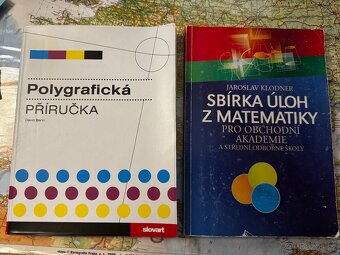 Učebnice (sbírka úloh, polygrafie, chemie, maturita, tabulky