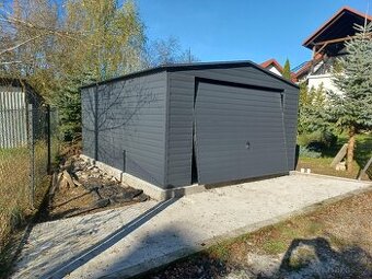 Plechová garáž 4x5m - 1
