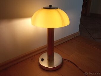 Retro funkcionalistická lampa chrom a sklo - 1