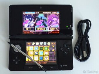 PRODÁNO Nintendo 3DS Cosmos Black+homebrew hack a 64GB karta - 1