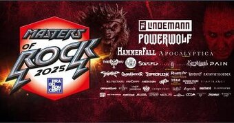 Masters Of Rock prodám 3 vstupenky i jednotlivě