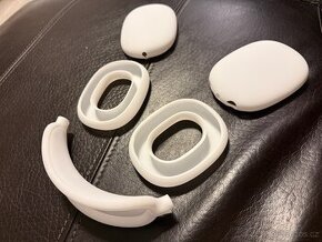 AirPods MAX silikonová ochrana 3v1 bílá