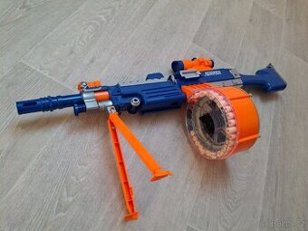 Prodám Nerf pistol, samopal Fire storm velký