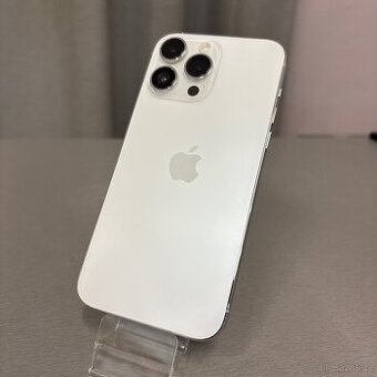 iPhone 14 Pro Max 256GB silver, pěkný stav, 12 měsíců záruka