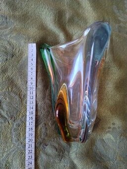 VÁZA RHAPSODY - K.ZEMEK hutní sklo