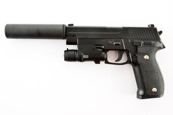 Airsoftová pistole P226 s tlumičem(manuální)