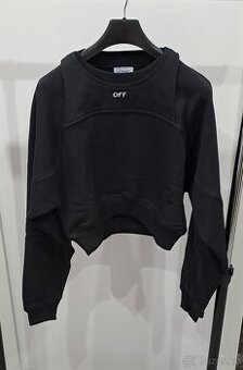 OFF WHITE DAMSKA MIKINA CROPPED