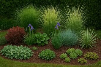 Trvalky, okrasné trávy