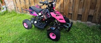 Nová růžová benzinová čtyřkola pro děti 5-10 let