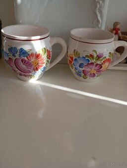 Retro hrnky Chodská keramika