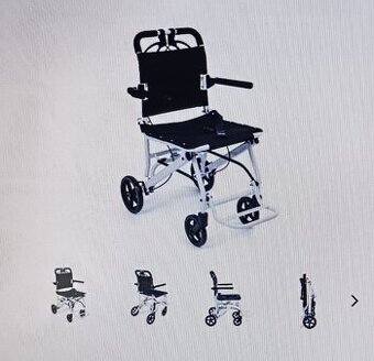 Mechanický transportní invalidní vozik