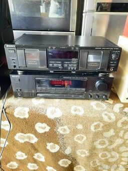 Av receiver sony a přehrávač kazety sony