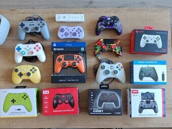 Ovladače pro PS3, PS4, PC, XBOX, ANDROID - nové, nepoužité