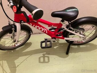 Dětské kolo Woom 2 14" + blatníky a stojánek