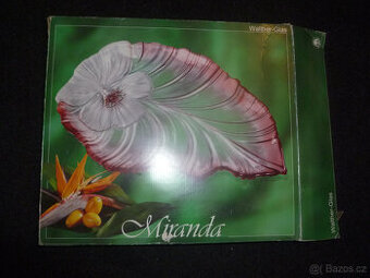 Skleněná souprava--podnos.