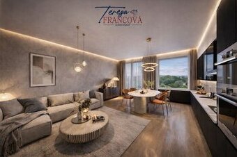 Prodej podkrovního bytu 4+kk 88,9 m2 s balkonem a zahradou, 