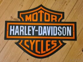 Dřevěná cedule Harley Davidson - 1