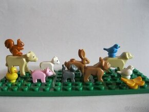 Lego zvířata tele,jehně,sele,pták,labrador,veverka - 1