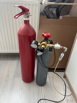 Co2 set co mi zůstal 2kg a 6 kg lahev