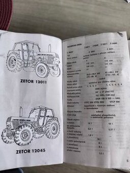 Prodám příručku pro ZETOR