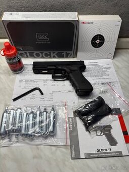 Glock 17 vzduchová pistole CO2 blow back