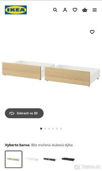 Malm IKEA úložné díly pod postel (4ks)