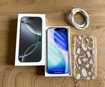 Apple iPhone 16 PRO 256gb silver, komplet
