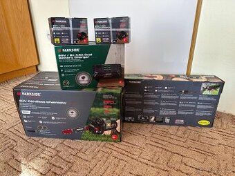 Aku řetězová pila Parkside |+2x baterie, nabíječka