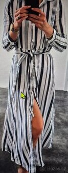 Dlouhé pruhované šaty, značka Only