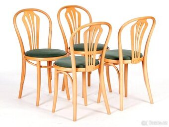 Zachovaléí židle TON, 4 kusy.