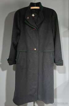 Dámský vlněný kabáte v selském, mysliveckém stylu vel. 40/42